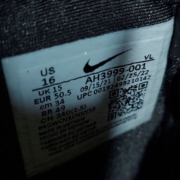 Nike Force Savage Elite 2 Football Cleats Black AH3999-001 Men's Size 16 - Picture 8 of 8